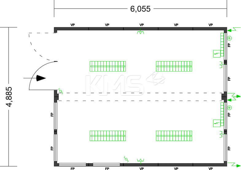 Alippi B uro Grundriss